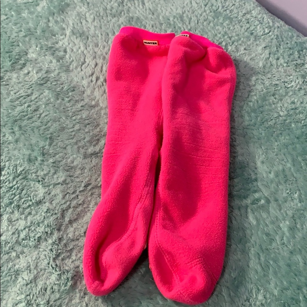 HOT PINK HUNTER SOCKS WORN ONCE